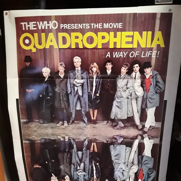 The Who "QUADROPHENIA" movie poster 1979