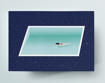 Midnight swim poster