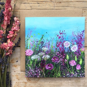 Roses / Carte vierge / carte de vœux / art / Roseraie / cadeaux de jardin / carte de jardin / carte de roses / valentin / penser à vous / joyeux anniversaire / fête des mères /