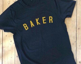 BAKER Unisex T-Shirt - Fairtrade Organic Cotton - Classic