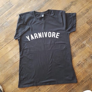 YARNIVORE T Shirt // Women's Tee with yarn Logo // fairtrade organic cotton // gifts for knitters // gifts for crafters // gifts for her