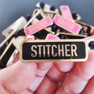 Hard Enamel Pin Badge - MAKER STITCHER CRAFTER