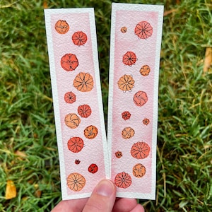 Lot de 2 marque-pages aquarelle floraux fantaisistes peints à la main pour les amateurs de livres - cadeau unique et groovy pour les lecteurs - marqueur de page parfait
