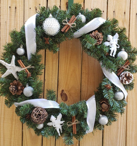 Wreath For Front Door Holiday Gifts Natural