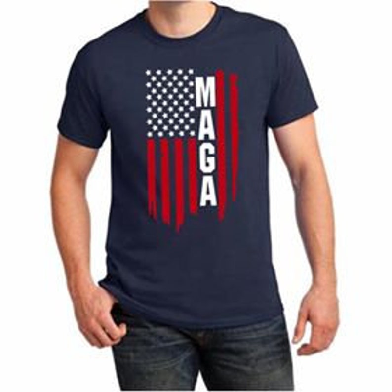 Make American Great Again flag tshirt Etsy