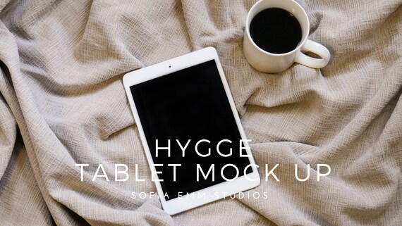 Ipad Mockup Tablet Mockup Hygge Flat Lay Office Stock