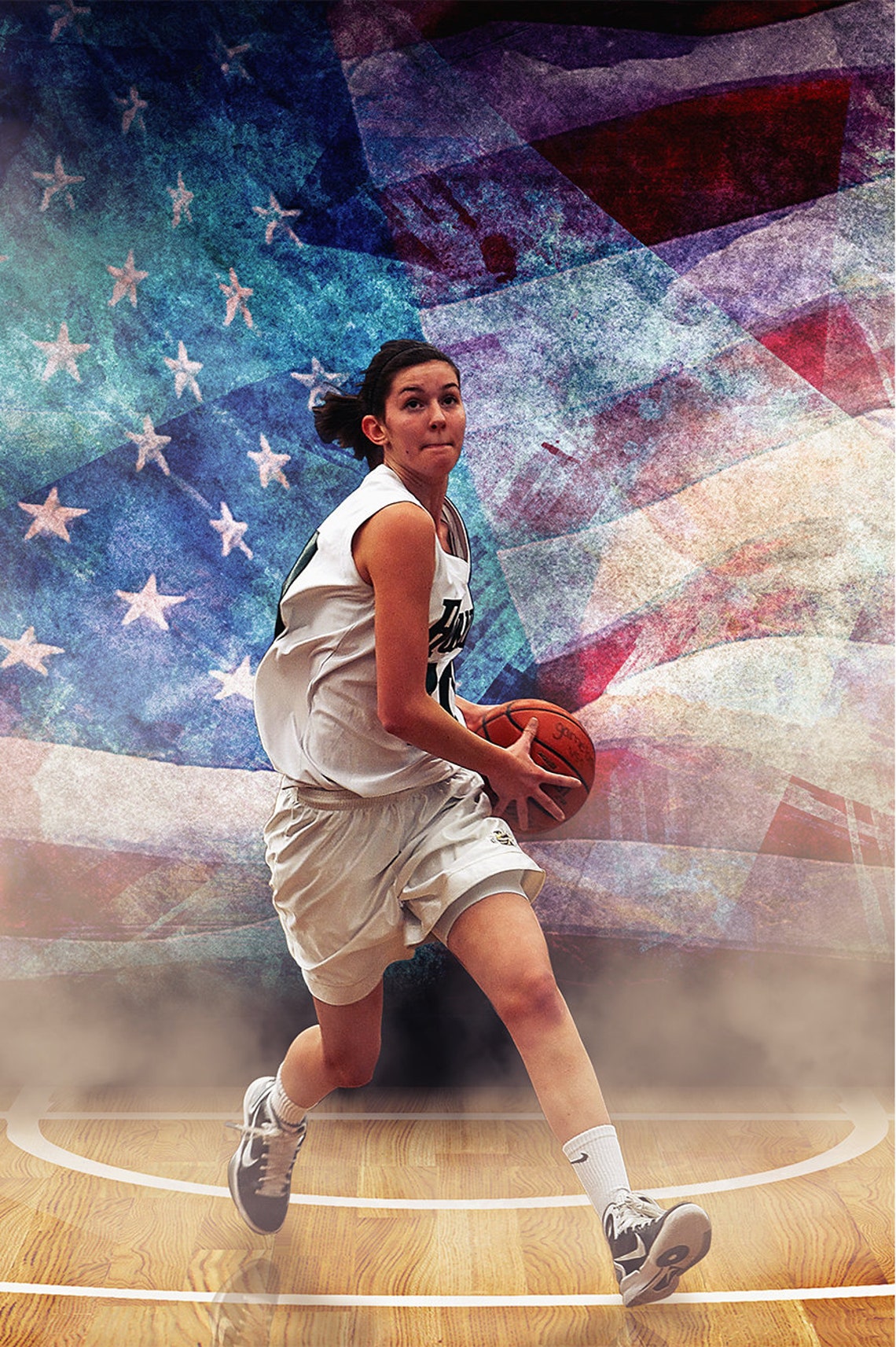 Basketball Backdrop Sport Background Digital backdrop | Etsy