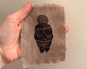 Patch - Venus of Willendorf Block Print