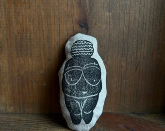 Venus of Willendorf Printed TalisWOMAN Pocket Deity Cream