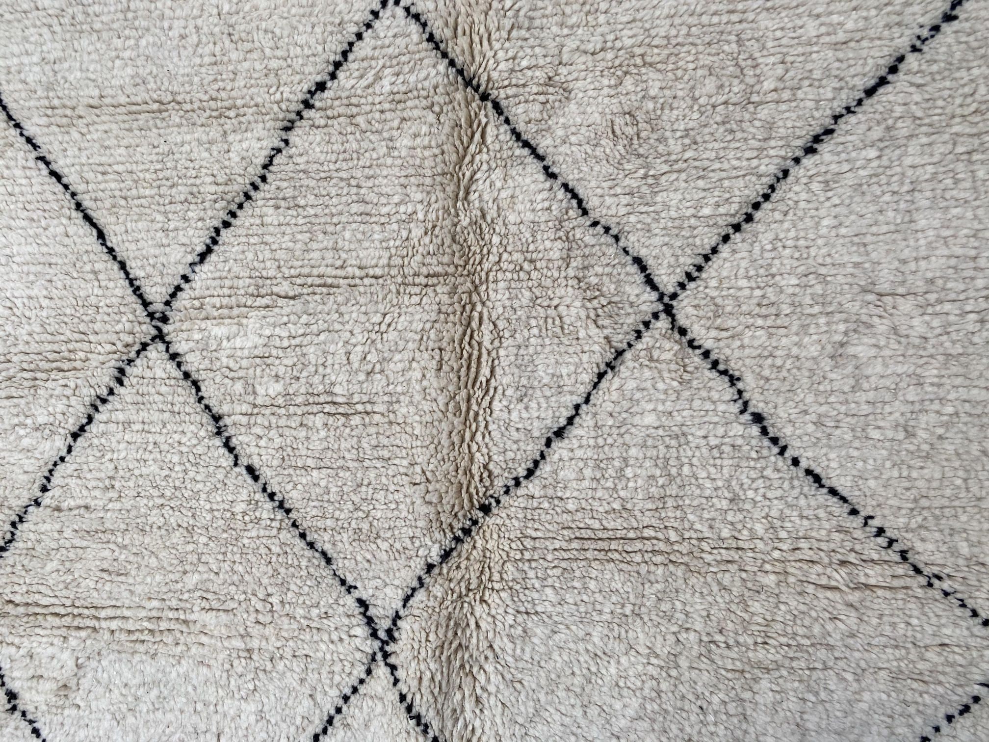 Soft Beni Ourain Rug 5.2ft x 8.3ft 100 wool Beber Moroccan Etsy