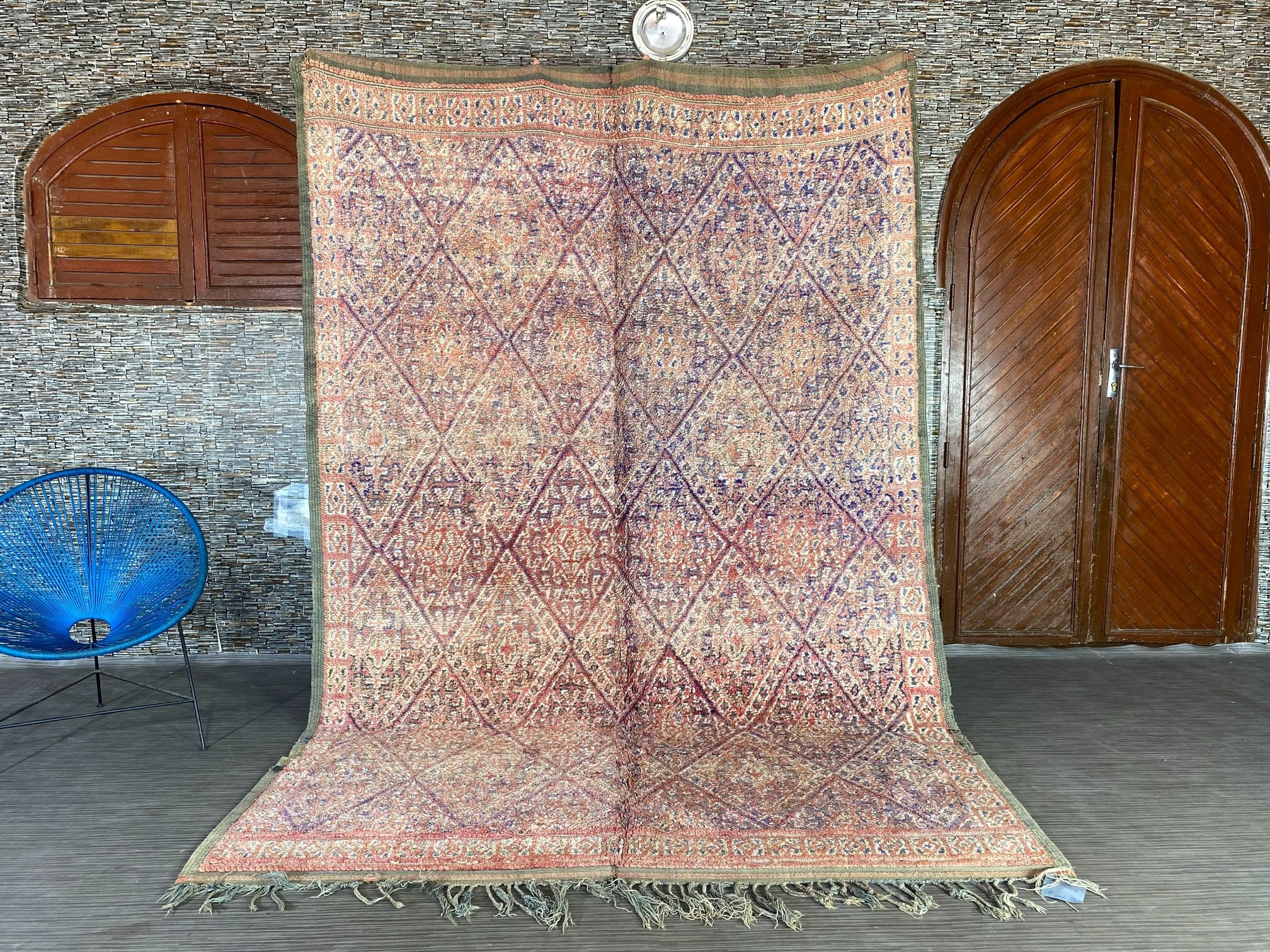 Fabulous old moroccan berber rug 6.2ft x 9.4ft Etsy