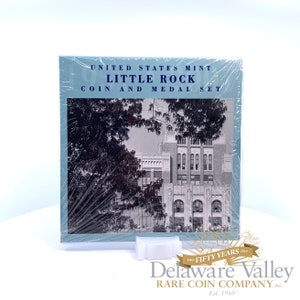 Sealed 2007 United States Mint: Little Rock Coin & Medal Set in Original Packaging w/ COA | Commemorative Coin | Silver Coins | Medals