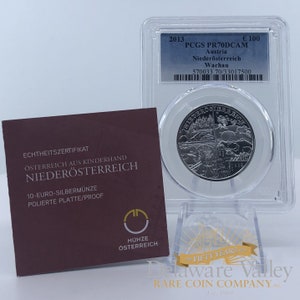 PCGS PR70 DCAM 2013 Austrian Mint: Austria Piece by Piece - Niederösterreich 17.30g .925 Sterling Silver Proof 10 Euro Coin | Bullion Coin