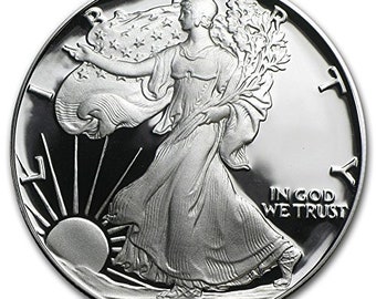 1986-S Proof American Silver Eagle w/ Original Box & COA | Silver Coin | Collectible Coin | Proof Silver Coin | Velvet Box | Silver Bullion