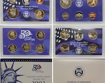 2003-S United States Mint Proof Set w/ Original Box | Proof Coins | Mint Coins | Mint Set | Collectible Coins | Coin Set | Collectible Set