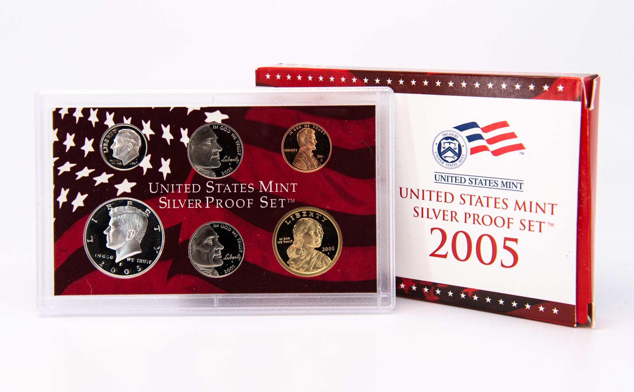 2005-S United States Mint Silver Proof Set W/ Original Box & COA ...