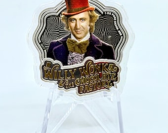 2024 Willy Wonka 5 Dollar Samoa 1oz Silver Colorized Proof Coin Coin in Capsule | No Box or COA | Movies | Silver Bullion | H27