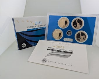 2021 American Innovations Dollar Coin Proof Set w/ Original Box | Proof Coins | Proof Coin Set | Coin Set | Collectible Coins