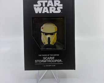 2022 Star Wars Skarif Stormtrooper 1oz .999 Silver Shaped Round in Box | Collectible Silver | Bullion