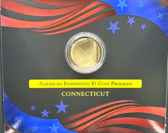 2020 American Innovations Connecticut Dollar Coin Reverse Proof w/ Original Box | Reverse Proof Coin | Dollar Coin | Collectible Coin