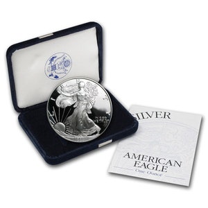 1999-P Proof American Silver Eagle w/ Original Box & COA | Silver Coin | Collectible Coin | Proof Silver Coin | Velvet Box | Silver Bullion