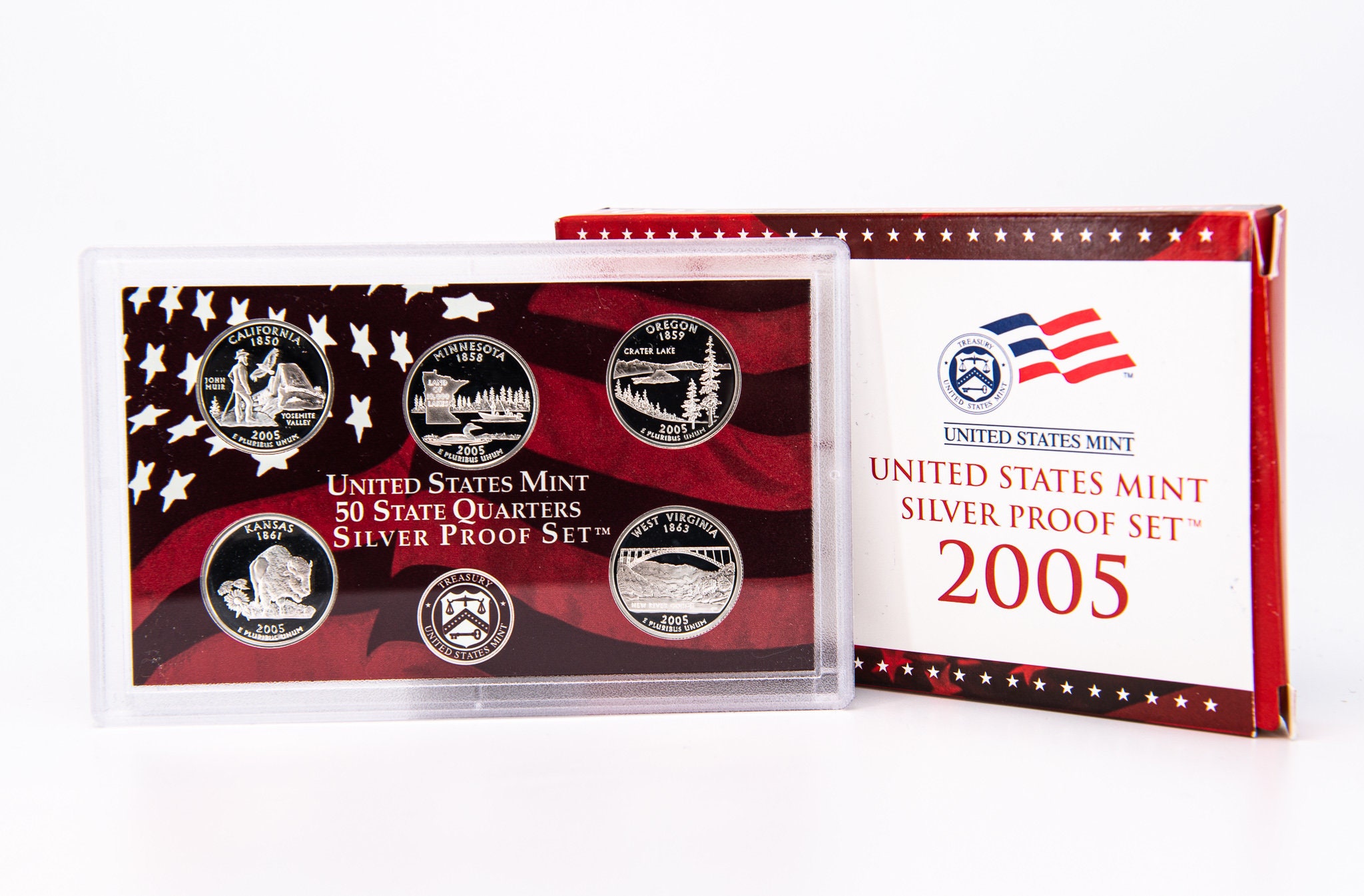 2005-S United States Mint Silver Proof Set W/ Original Box & COA ...