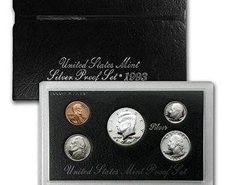 1993-S United States Mint Silver Proof Set w/ Original Box & COA | Proof Coins | Silver Proof Coins | Mint Set | Collectible Silver Coins