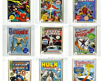2008 USPS Marvel Comic Stamps | .999 Silver | Silver Stamps | Collectible Stamps | Marvel Comics | Silver Bullion | Collectible Silver