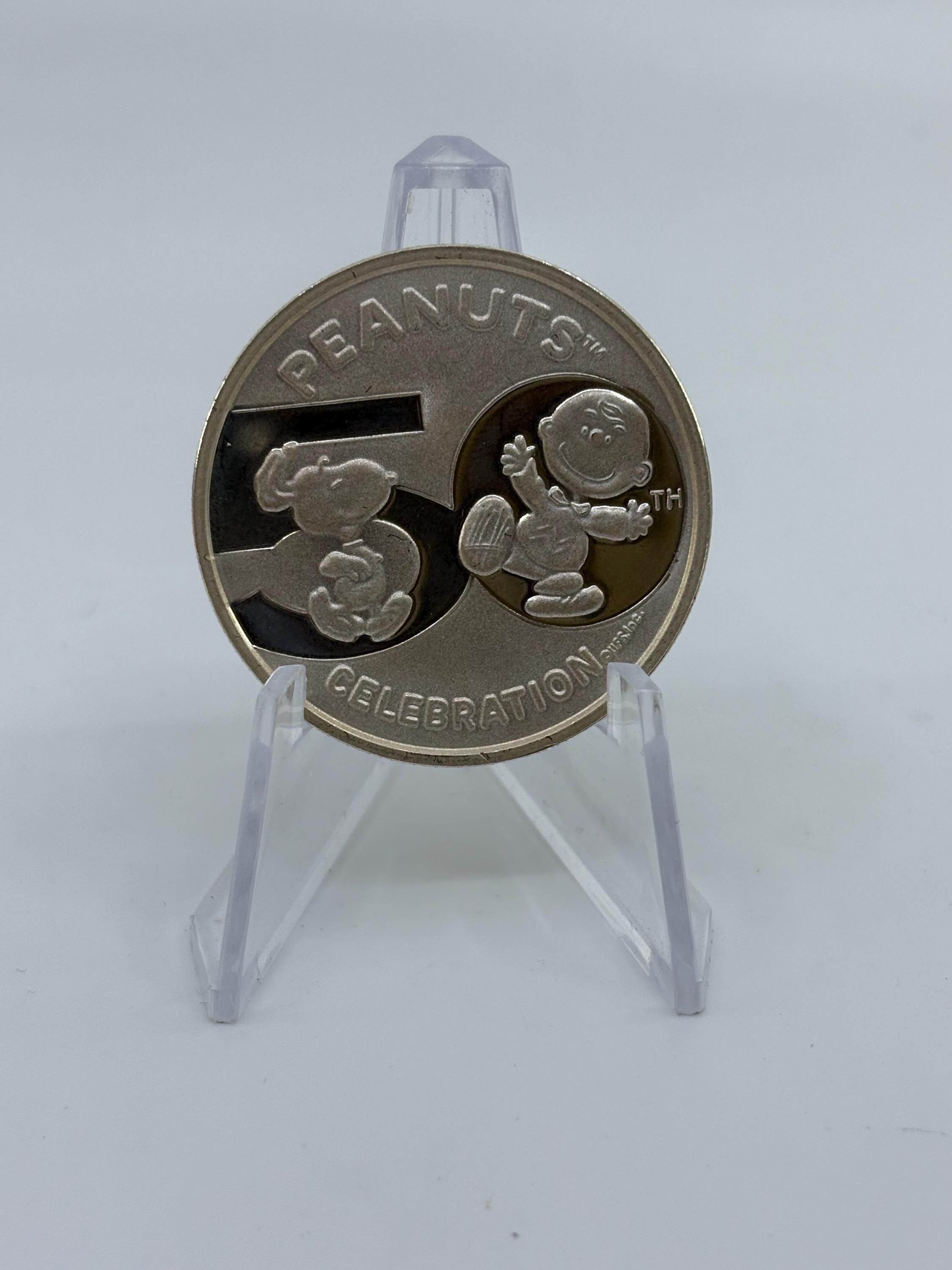 Peanuts Celebration 50周年限定記念銀貨 Peanuts Silver Coin - Etsy