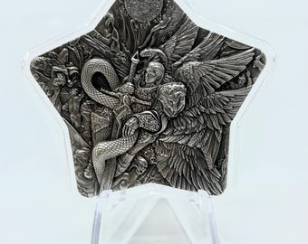 2023 Lucifer the Fallen Angel 2oz .999 Fine Silver Stacker Star with Capsule | Silver Stacker | Fine Silver | Collectible Silver | (2E)