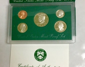 1998-S United States Mint Proof Set w/ Original Box | Proof Coins | Mint Coins | Mint Set | Collectible Coins | Coin Set | Collectible Set