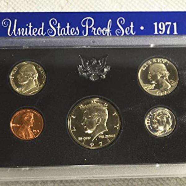 1971-S United States Mint Proof Set w/ Original Box | Proof Coins | Mint Coins | Mint Set | Collectible Coins | Coin Set | Collectible Set