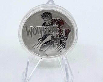 2021 Tuvalu Wolverine 1oz .9999 Fine Silver 1 Dollar Coin | X-Men | Marvel | Marvel Comics | Superheroes | Bullion | Bullion Coin | (3F)