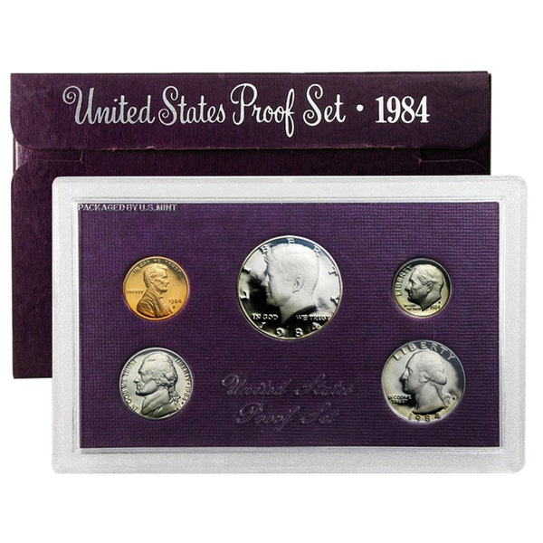 1984-S United States Mint Proof Set w/ Original Box | Proof Coins | Mint Coins | Mint Set | Collectible Coins | Coin Set | Collectible Set