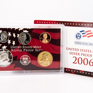 2006-S United States Mint Silver Proof Set w/ Original Box | Proof Coins | Silver Proof Coins | Mint Set | Collectible Silver Coins