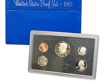 1983-S United States Mint Proof Set w/ Original Box | Proof Coins | Mint Coins | Mint Set | Collectible Coins | Coin Set | Collectible Set