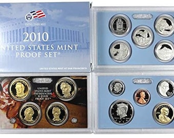 2010-S United States Mint Proof Set w/ Original Box | Proof Coins | Mint Coins | Mint Set | Collectible Coins | Coin Set | Collectible Set