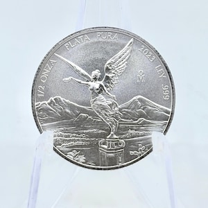 2023 1/2oz .999 Fine Silver Mexican Libertad | Mexican Coin | Fine Silver Coin | Collectible Silver | Silver Bullion | Bullion Coin | (1E)