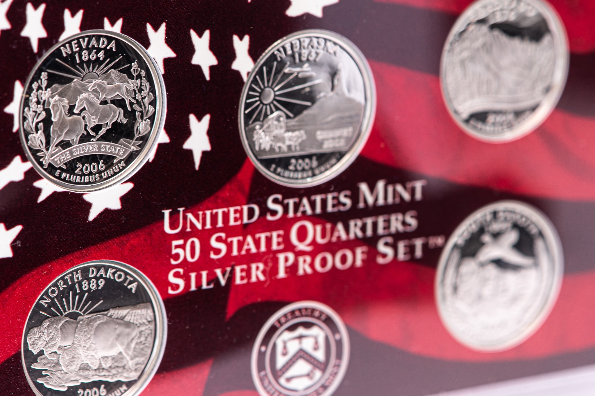 2006S United States Mint Silver Proof Set W/ Original Box Proof Coins