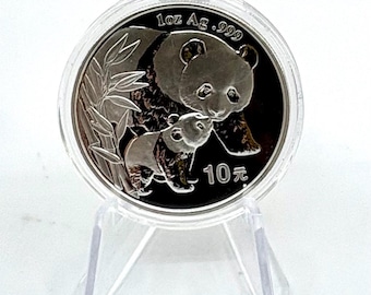 Chinese Panda 1oz .999 Fine Silver Coin | 2004 | 2012 | 2013 | 2020 | Chinese Panda | Silver Coin | Collectible Coin | Silver Bullion