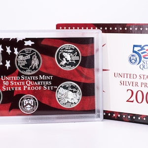 2002-S United States Mint Silver Proof Set w/ Original Box | Proof Coins | Silver Proof Coins | Mint Set | Collectible Silver Coins