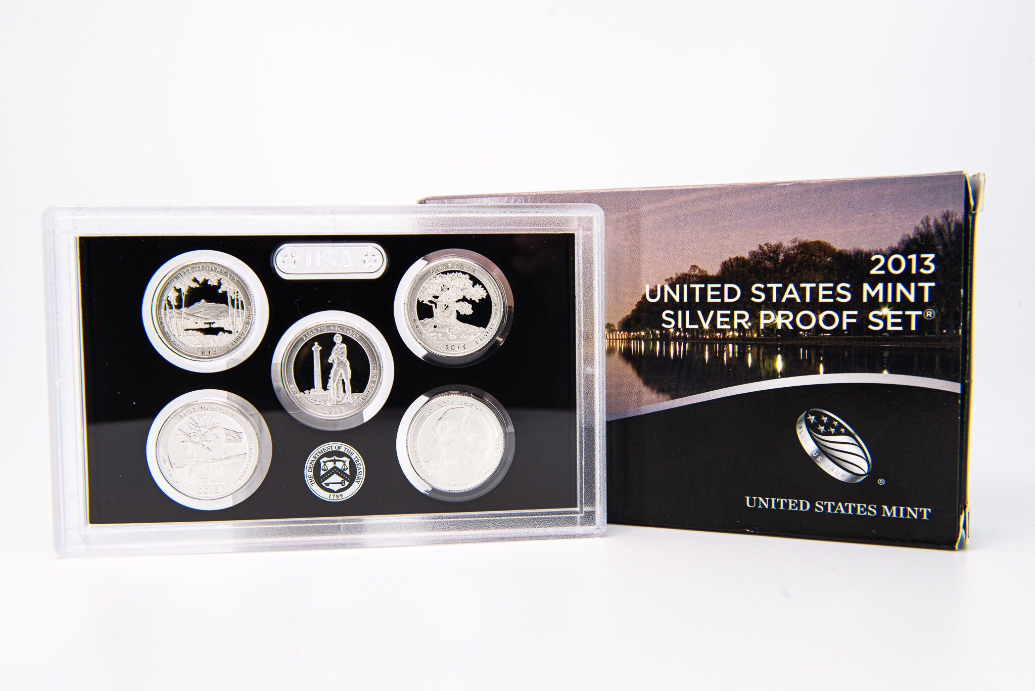 2013 United States Mint SILVER Proof Set 14 Pc Coins Kennedy Half Quarters Dime 