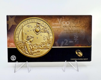 2019 US Mint Native American Mary Golda Ross Coin & Currency Set in Original Packaging w/ COA | Uncirculated Mint Set