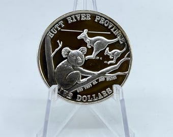 1990 Koala Australia's Teddy Bear .999 Fine Silver 1oz Round | New Queensland Mint | Silver Coins | Collectible Coins | Silver Bullion