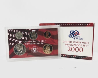 2000-S United States Mint Silver Proof Set W/ Original Box | Proof