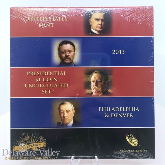 Sealed 2013 United States Mint Presidential 1 Dollar Coin Uncirculated Set w/ COA | Presidential Dollars | Collectible Coins | Coin Set