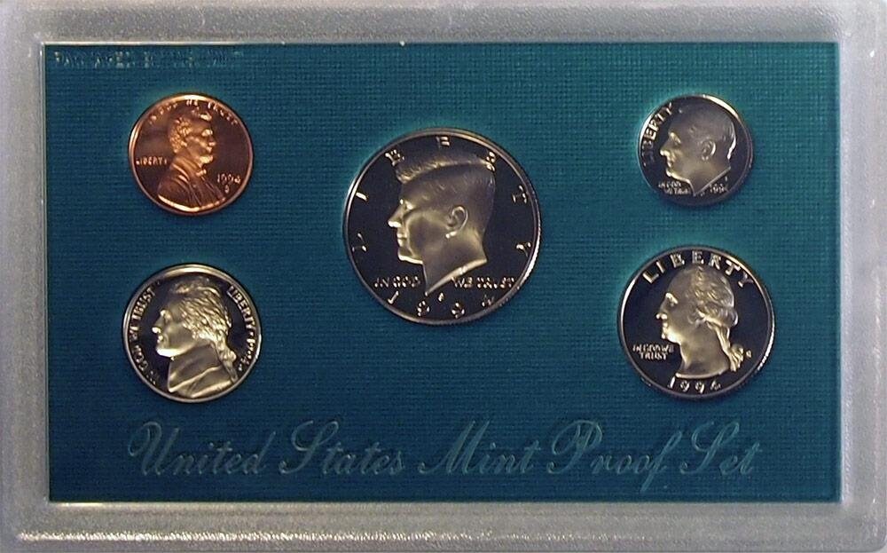 1994-S United States Mint Proof Set w/ Original Box Proof Coins Mint Coins Mint Set Collectible Coins Coin Set Collectible Set