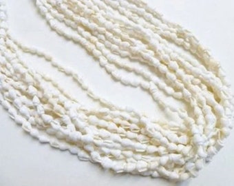 White or Brown Nasa Shell Necklaces, 56 Inches, Hawaiian Shell Leis, Hawaiian Jewelry