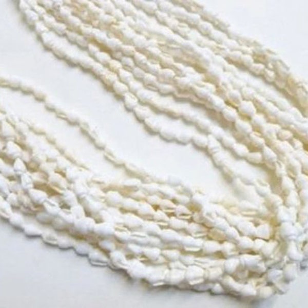 White or Brown Nasa Shell Necklaces, 56 Inches, Hawaiian Shell Leis, Hawaiian Jewelry