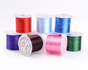 Elastic Cord, Colored Cord, 0.8mm DIY Jewelry